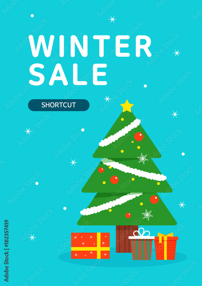 Happy Winter and Christmas illustrations Happy Winter and Christmas illustrations