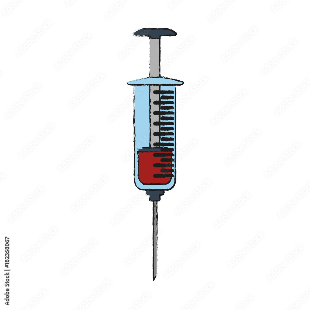 Medical syringe symbol Medical syringe symbol