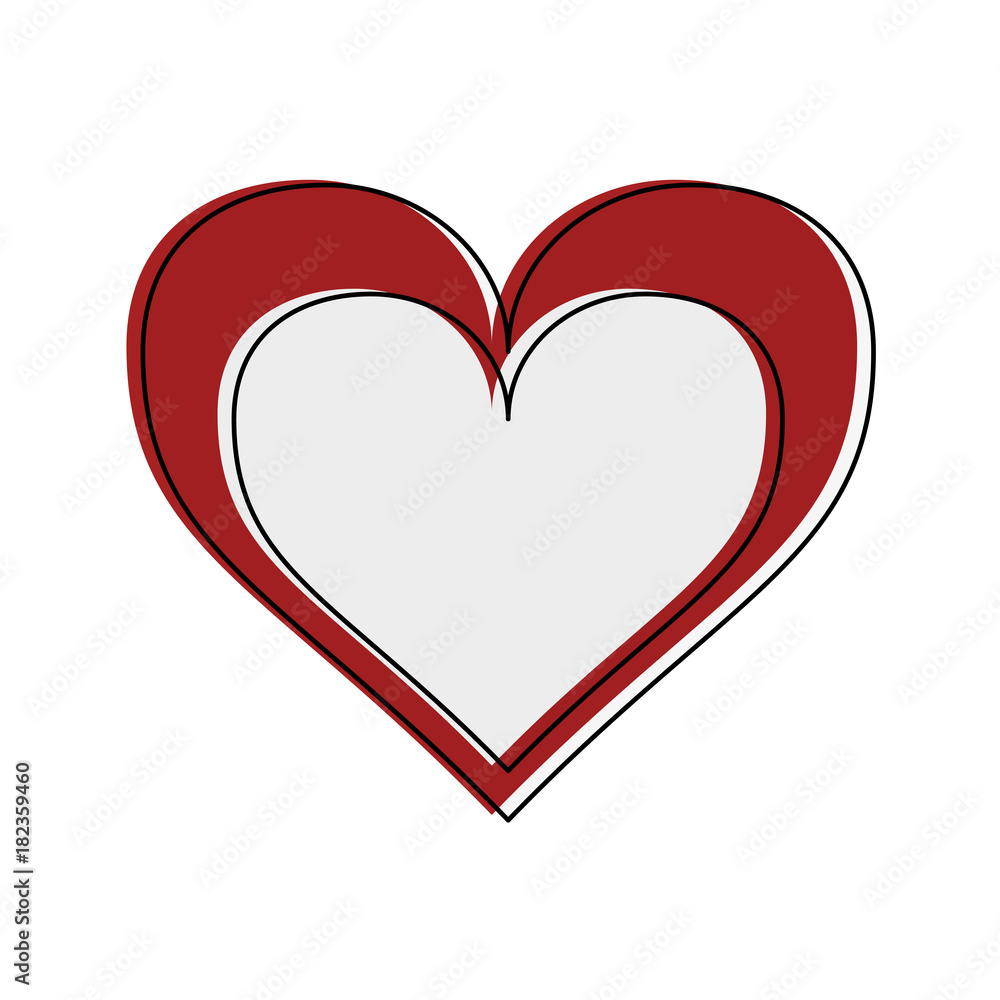 Heart and love symbol icon vector illustration graphic design Heart and love symbol icon vector illustration graphic design