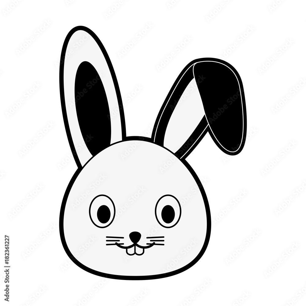 Cute bunny cartoon icon vector illustration graphic design Cute bunny cartoon icon vector illustration graphic design