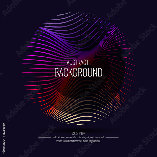 Vector abstract background with dynamic waves.
