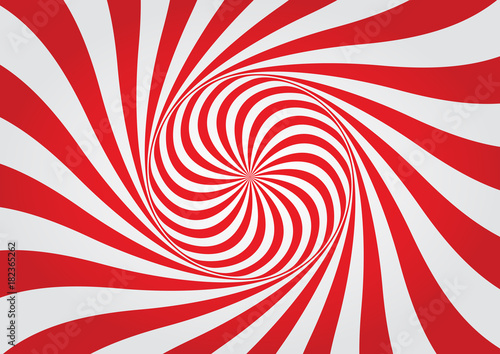 Abstract, red vortex, whirlpool background with twisted shapes