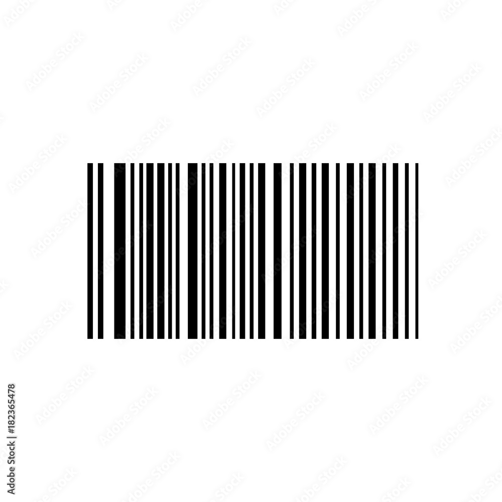 Barcode. Bar code for web. Simple icon isolated on white background Barcode. Bar code for web. Simple icon isolated on white background