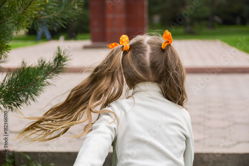 фотографія Little girl from the back