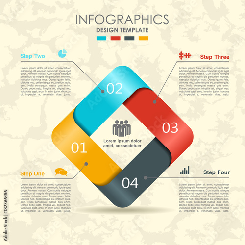 Infographic template. Can be used for workflow layout, diagram, business step options, banner, web design.