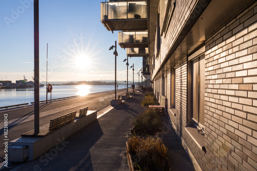 Canvas Print Wohngebiet Bjørvika, Sørengkaia, Oslo, Norwegen