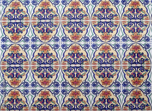 Front wall tiles in Andalusian Village