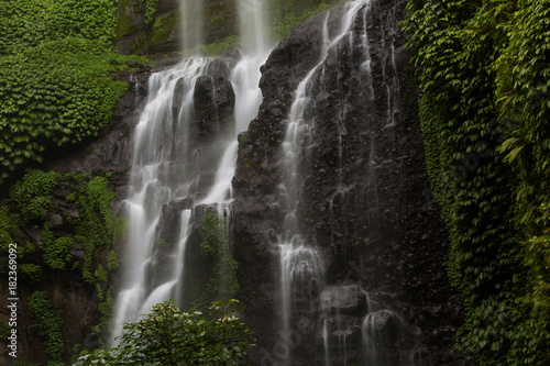 Sekumpul waterfalls in jungles on Bali island  Indonesia