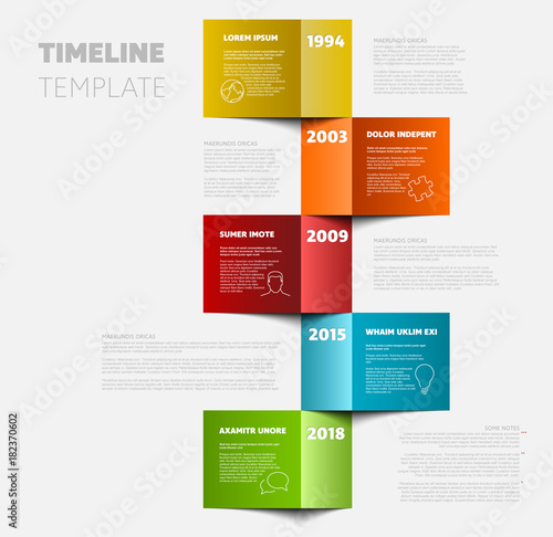Wallpaper Mural Vertical timeline template Torontodigital.ca