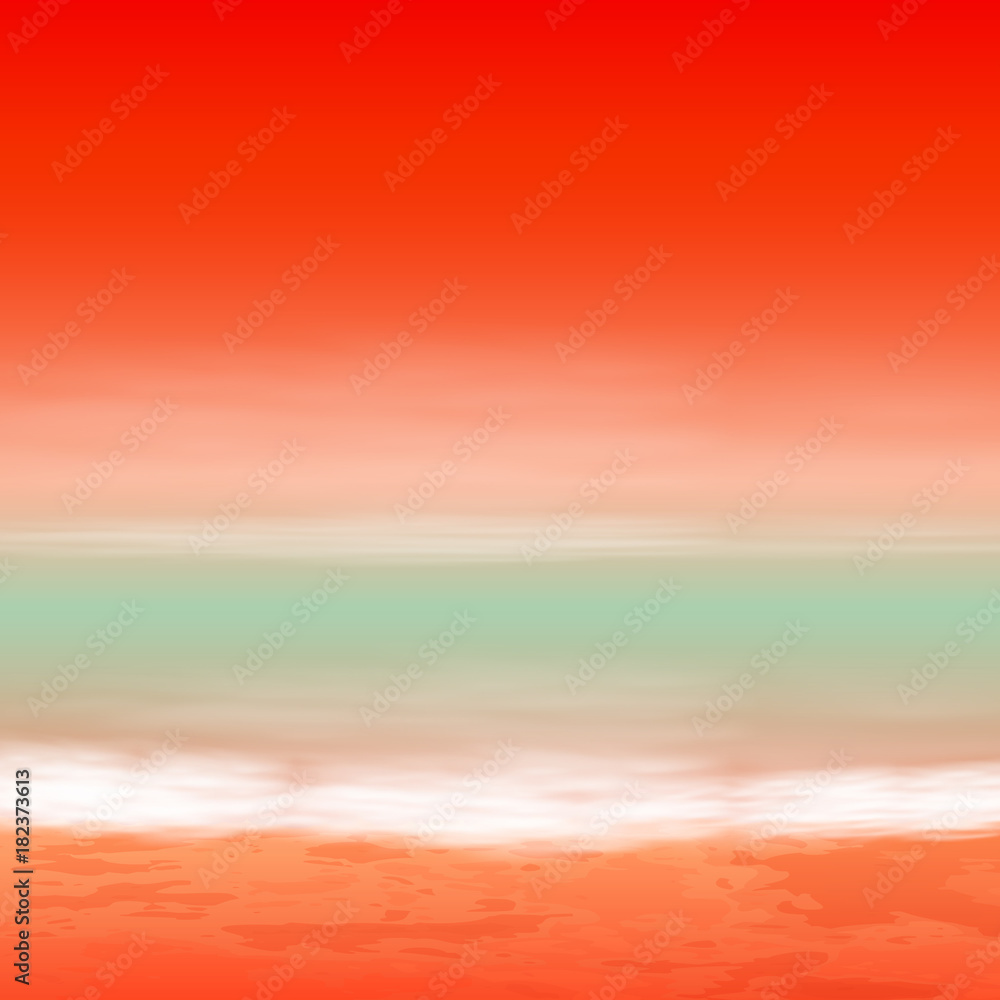 Sea sunset. Tropical summer background.