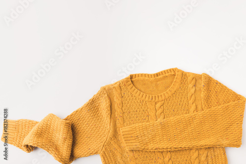 warm yellow sweater