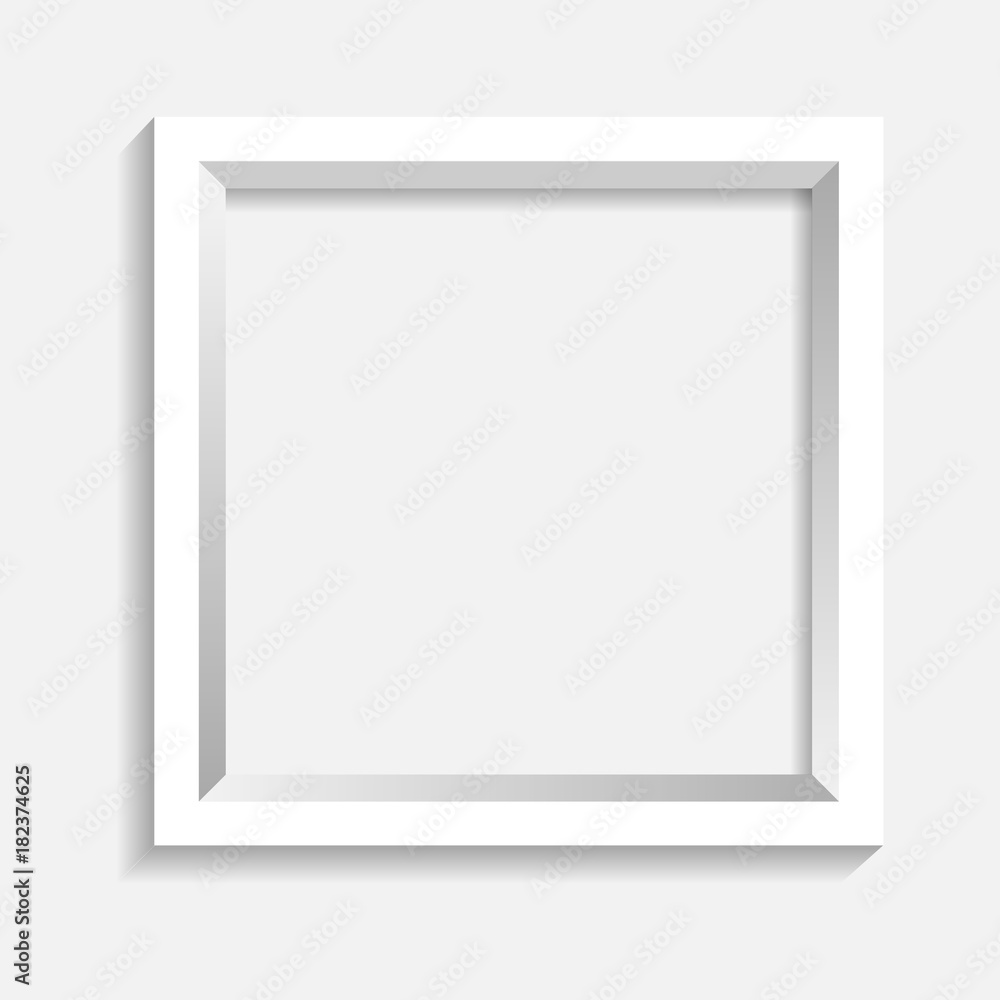 White picture frame on white bacground vector illustration White picture frame on white bacground vector illustration