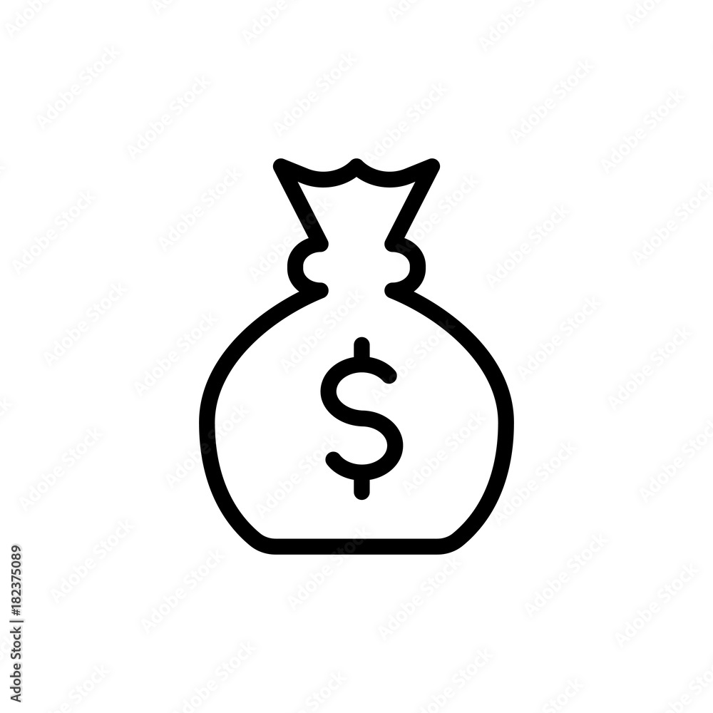 Money bag icon Money bag icon
