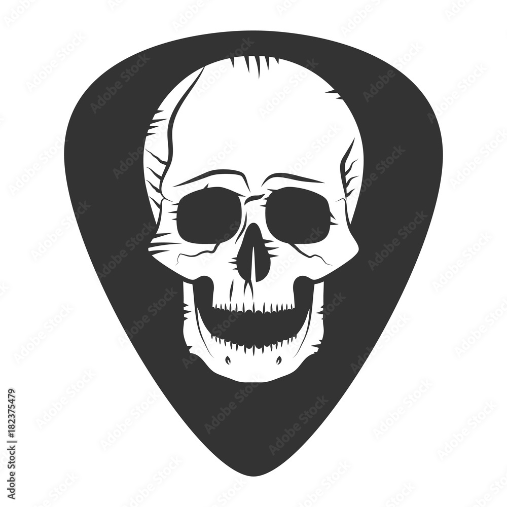 Rock fest badge. Guitar pick. Mediator Rock fest badge. Guitar pick. Mediator