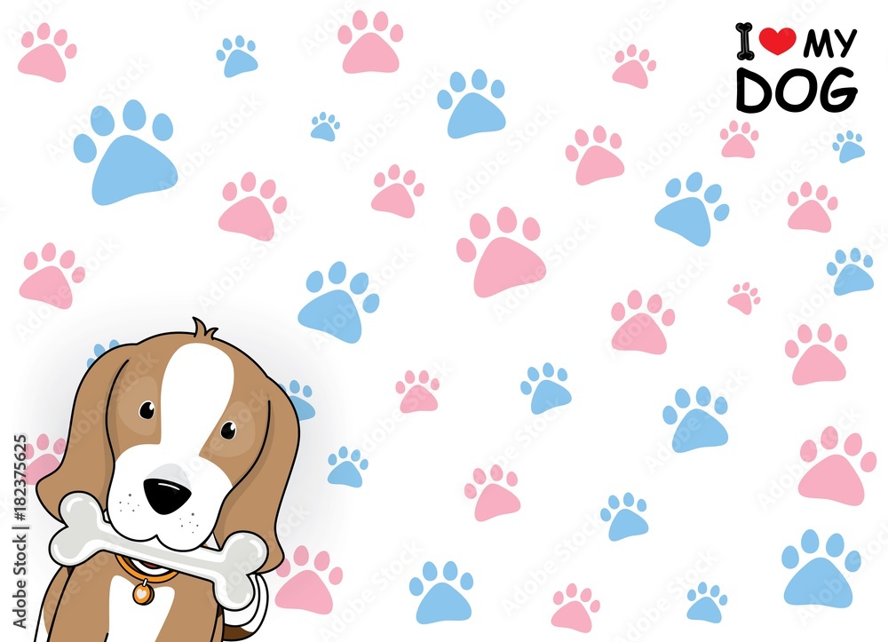 Obraz premium Cartoon dog 