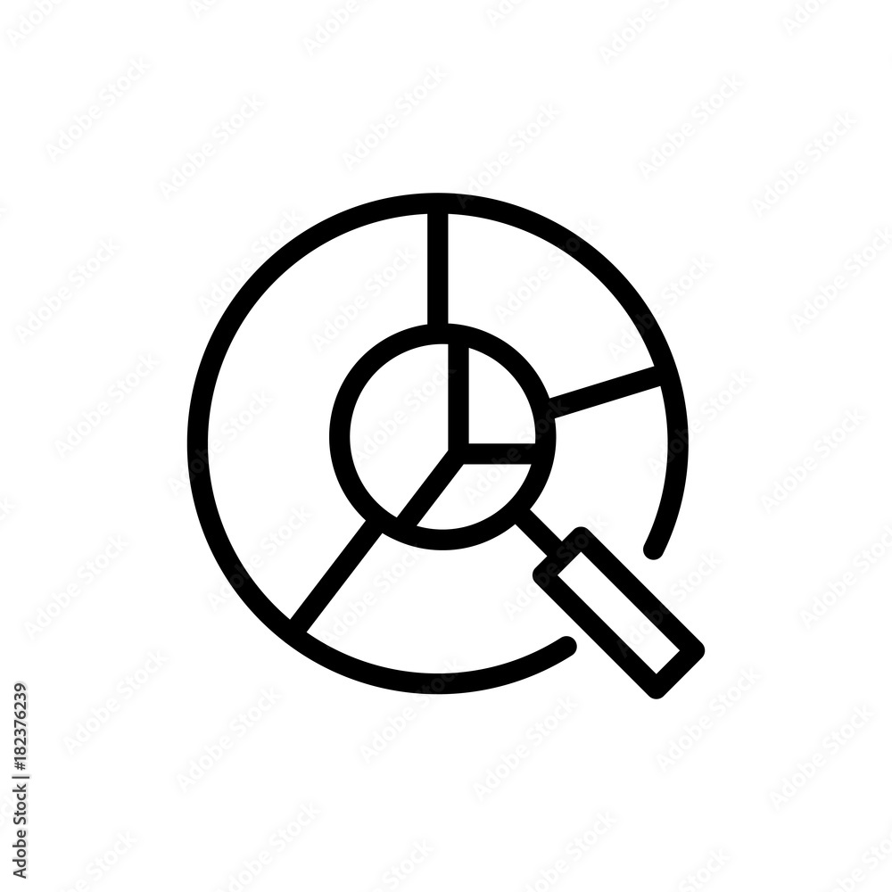Magnifier flat icon