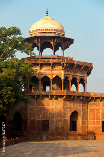 Architecture in the garden of Taj Mahal, Agra, India 