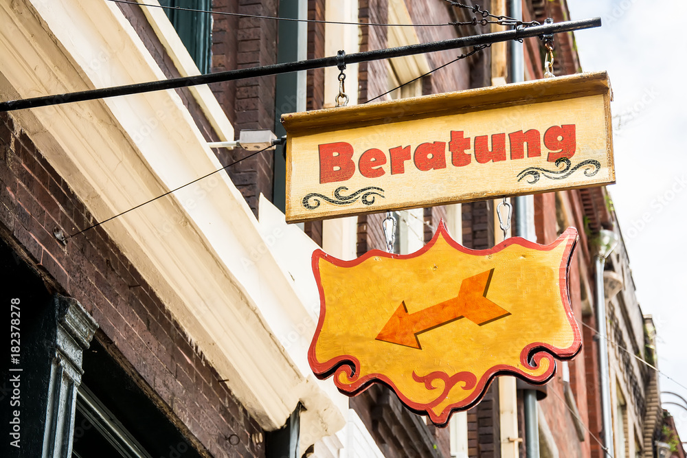 Obraz premium Schild 258 - Beratung