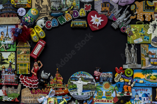 Photography Magnet souvenir from all around the world