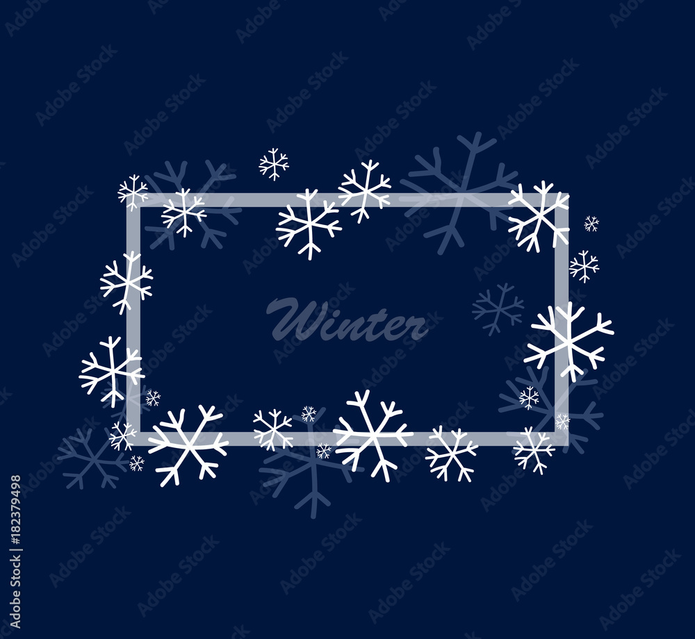 Winter Square Frame Winter Square Frame