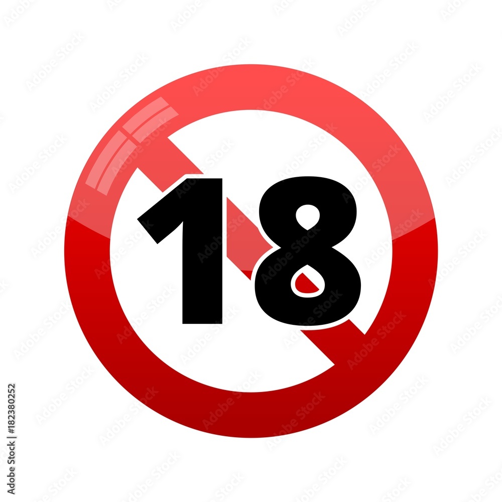 Adults only content sign, Vector XXX sign Adults only content sign, Vector XXX sign