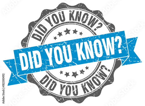 did you know stamp. sign. seal