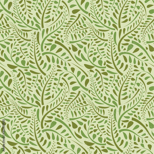 Stylish organic background. Seamless pattern.Vector. スタイリッシュ植物パターン