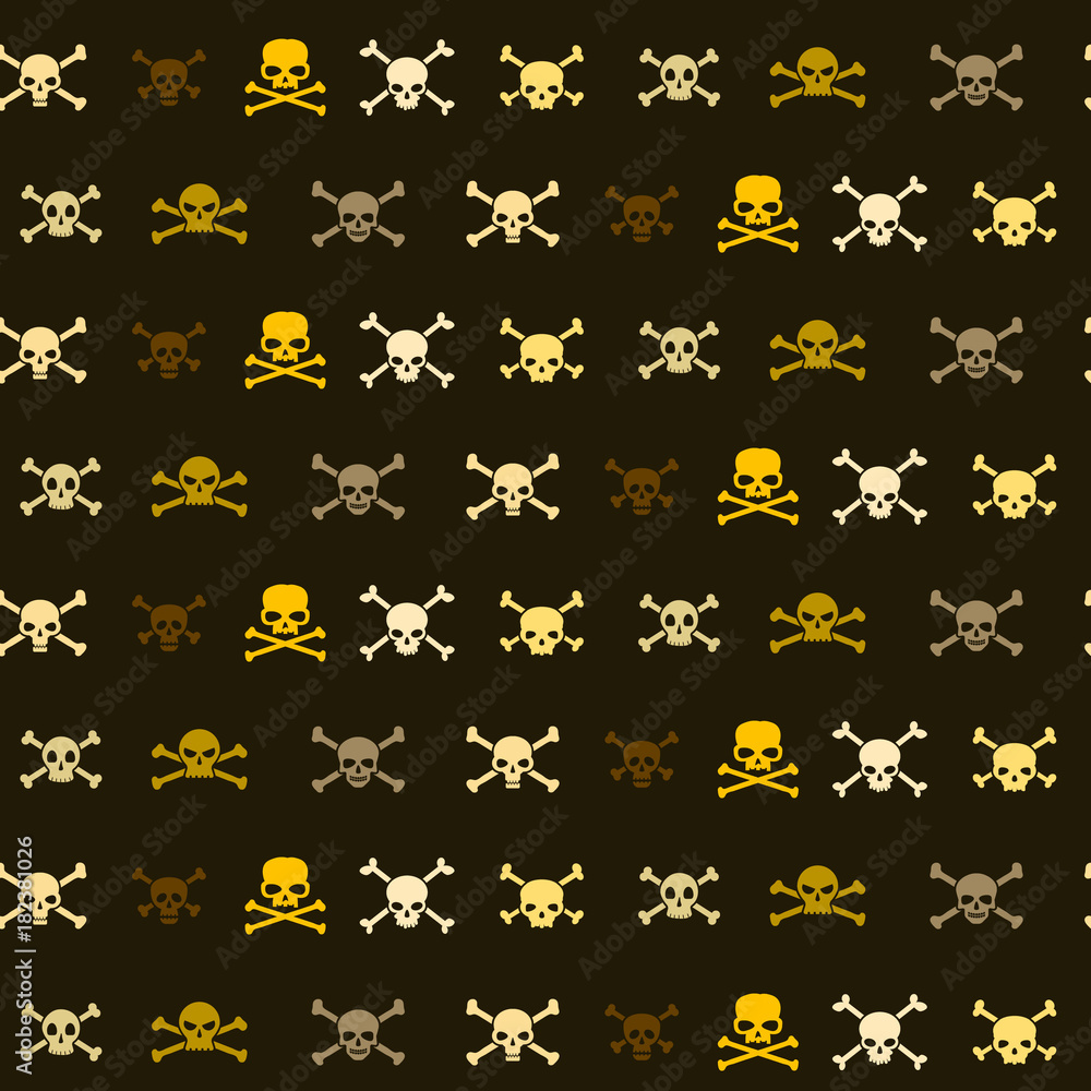 Seamless pattern with skulls for your design Seamless pattern with skulls for your design