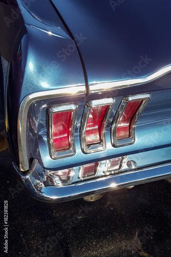 Vintage American car rear  lamp detail © OceanProd