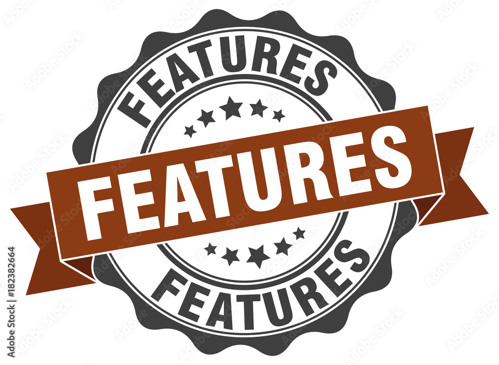 Fototapeta premium features stamp. sign. seal