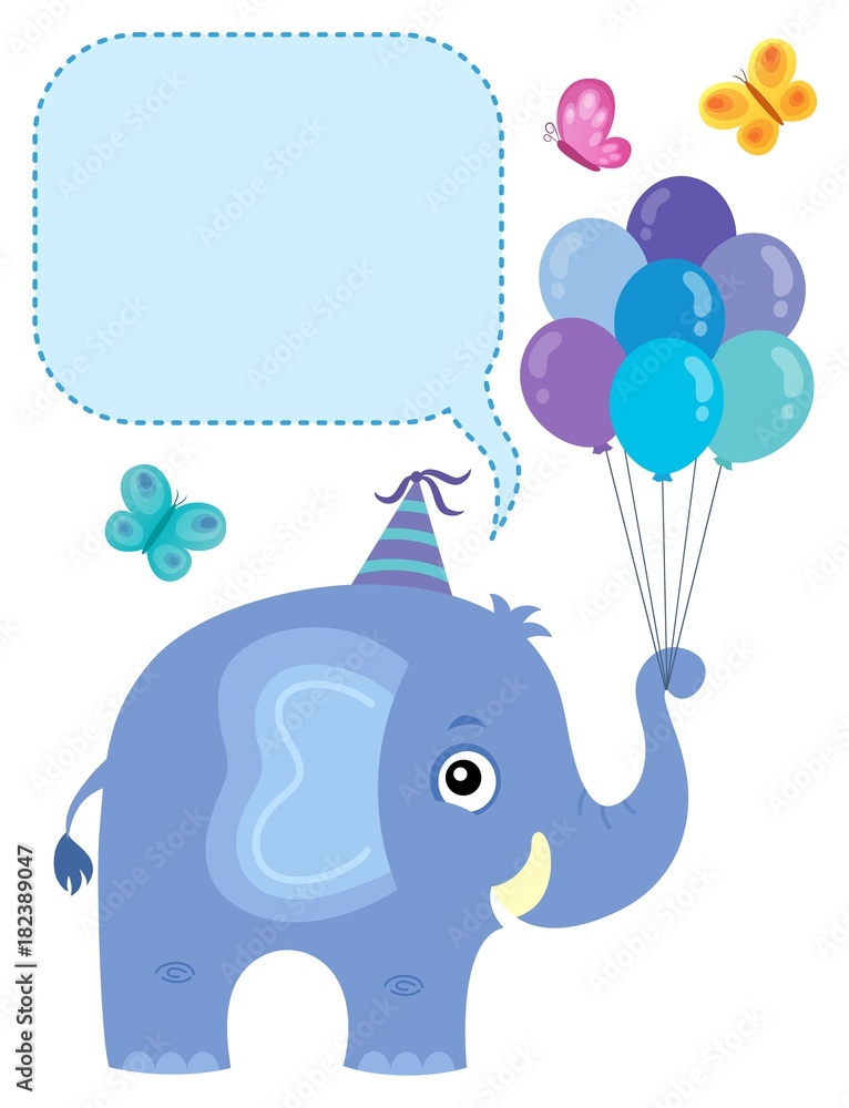 Elephant with copyspace theme 3 Elephant with copyspace theme 3
