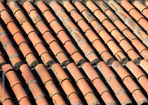 Roof tiles texture