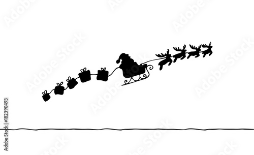 Weihnachtsmann im Himmel