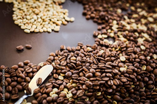 A coffee experienced checked coffee beans roasting