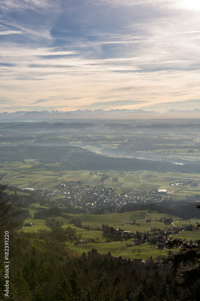 Fototapeta premium Aussicht vom berg