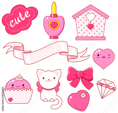 Cute little princess sticker collection