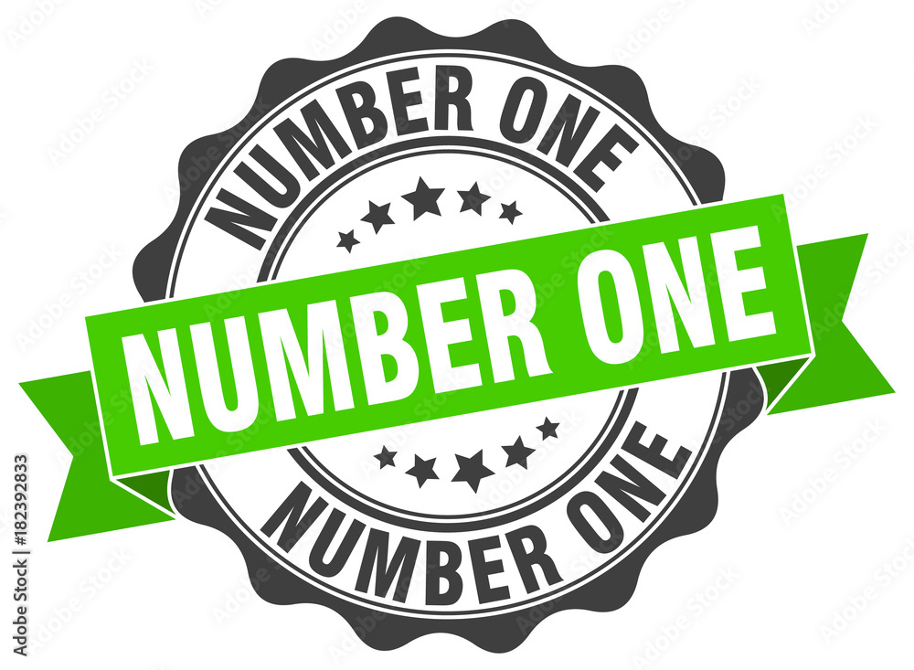 Obraz premium number one stamp. sign. seal