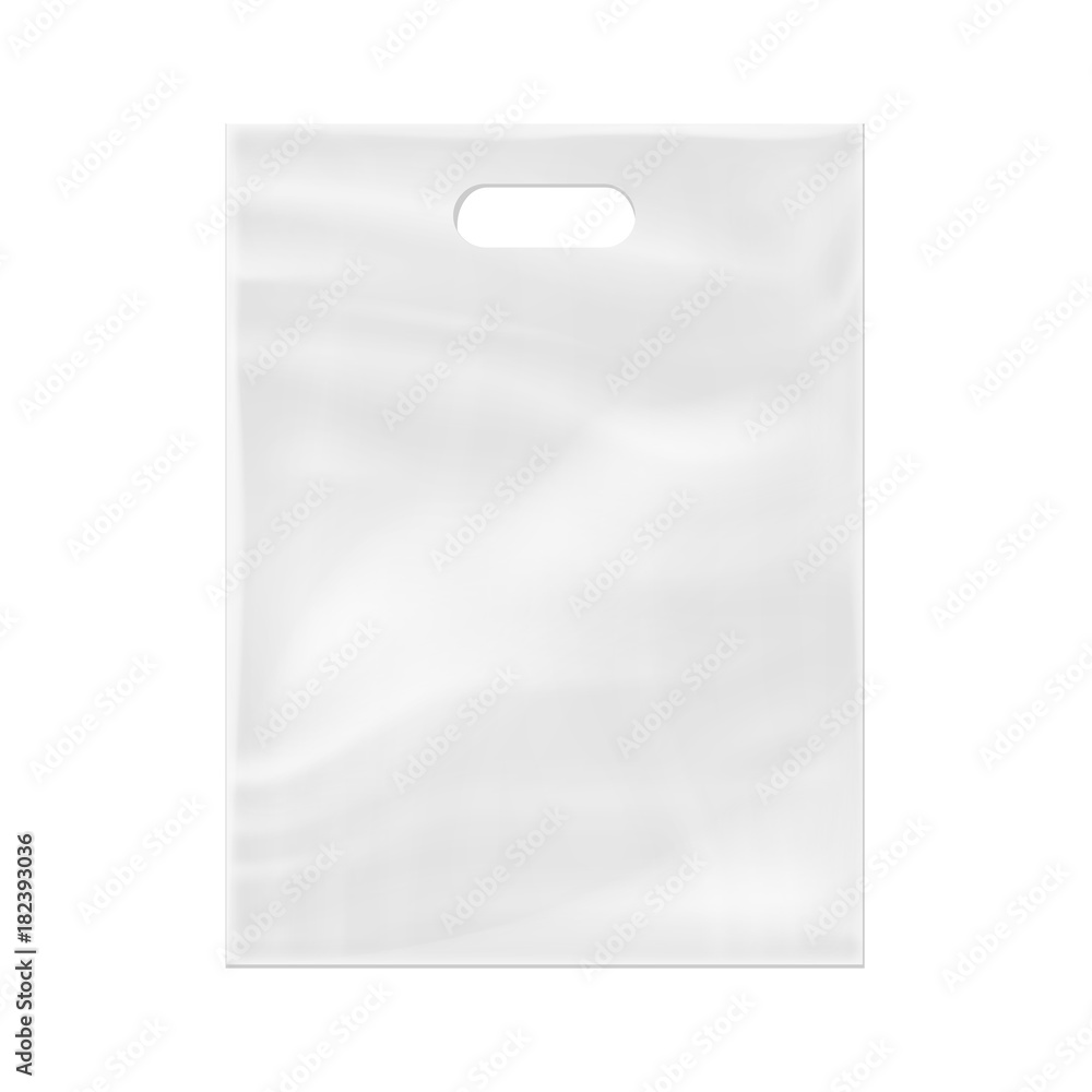 Тишью белая в пакете бумага. White Plastic Bag stock. 49 650