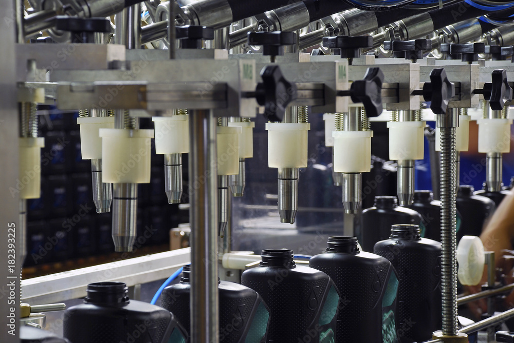 Fototapeta premium Lubricating oil industry for engines