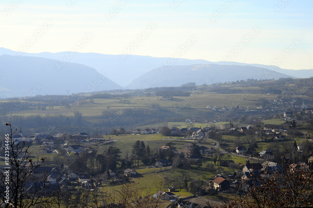 Lovagny and Val de fier countryside, Savoy, France Lovagny and Val de fier countryside, Savoy, France