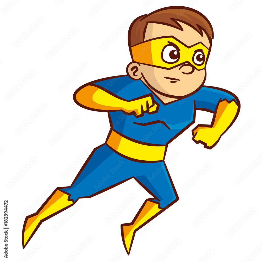 Superhero boy Cartoon character Superhero boy Cartoon character