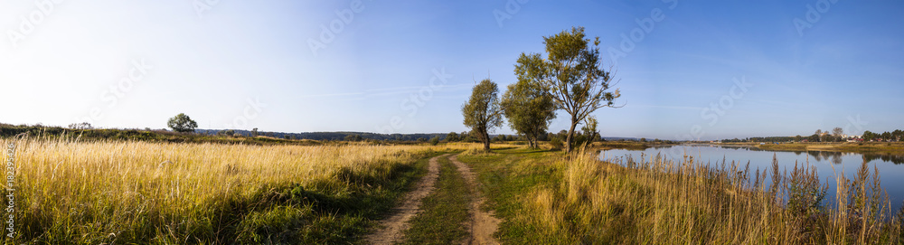 Road near the lake