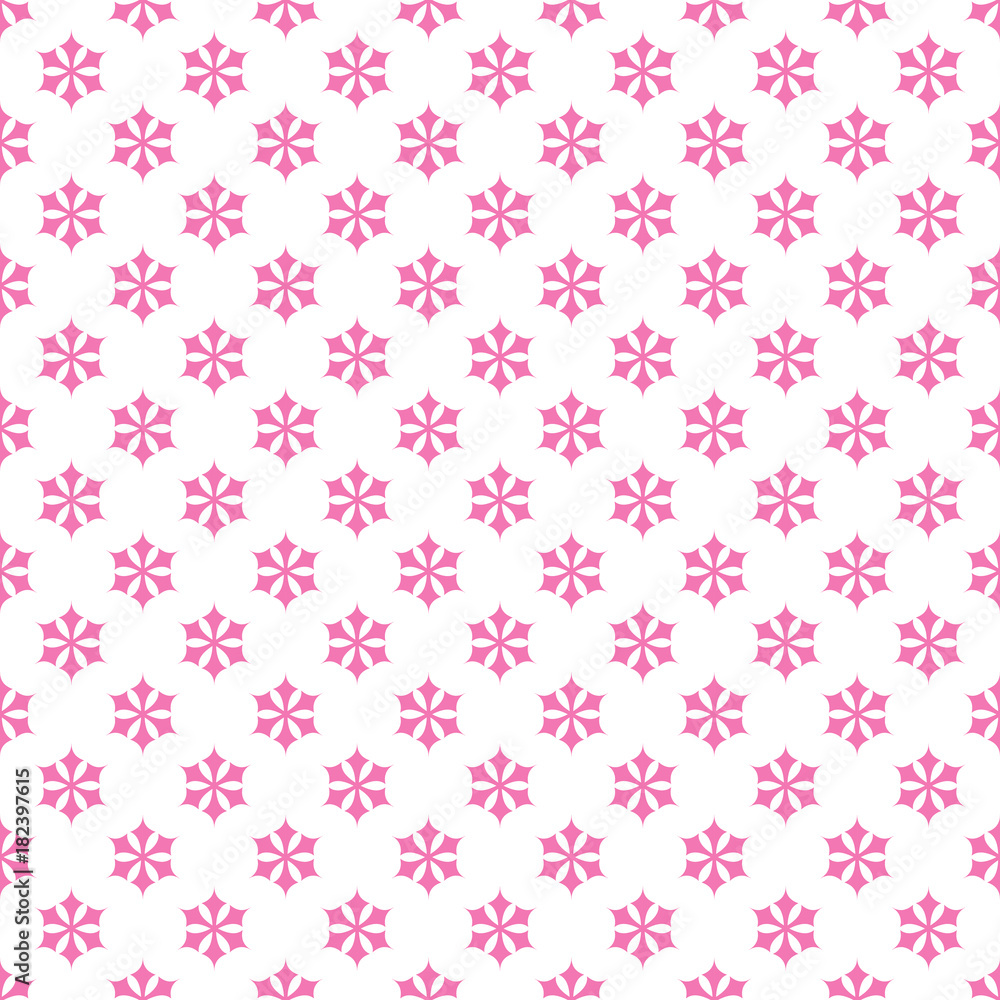 Seamless retro stylized snow flake pattern wallpaper - vector seasonal decoration background illustration Seamless retro stylized snow flake pattern wallpaper - vector seasonal decoration background illustration