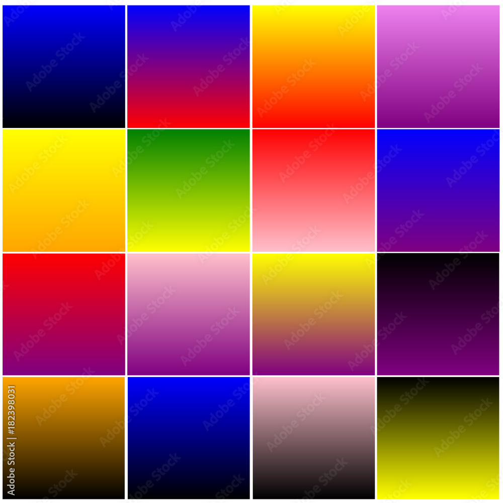 Vector gradient backgrounds for presentations. Colored covers collection vector illustration