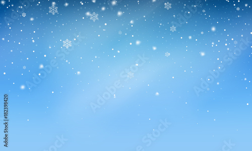 Snow. Vector transparent realistic snow background. Christmas and New Year decoration. Snow blizzard snowstorm background