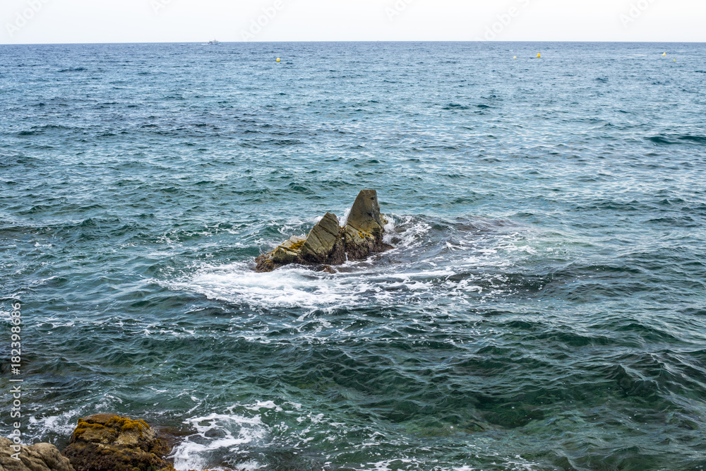 Beautiful seascape with rocks
