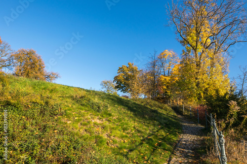 Fototapeta Naklejka Na Ścianę i Meble -  Autumn walks in the beautiful city of Karlovy Vary (Carksbad) and its surroundings, Bohemia, Sokolov, Karlovary Region, Czech Republic