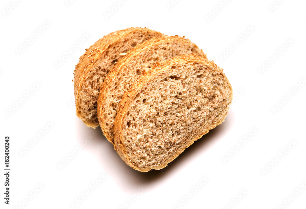 Bread on a white background Bread on a white background