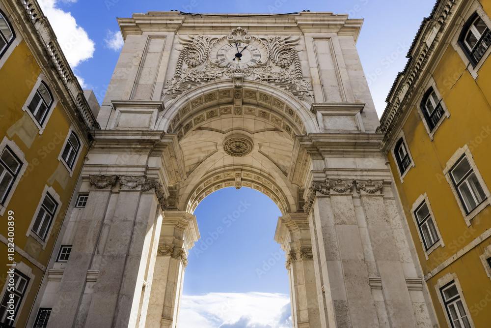 Obraz premium Der Arco da rua Augusta, Lissabon