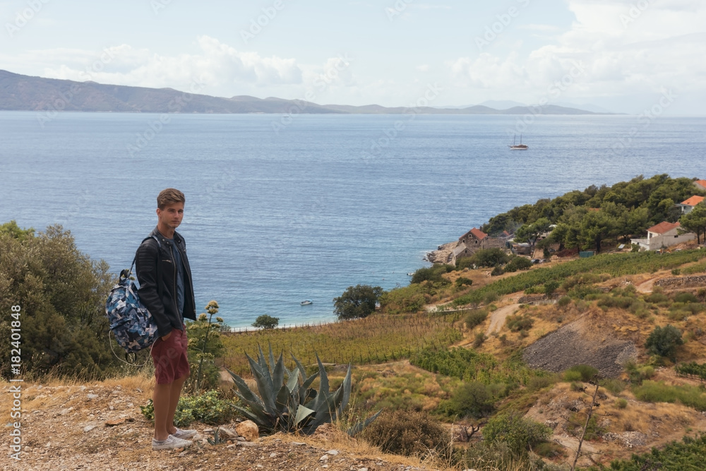Adolescent travels to the countryside along the Adriatic coast
